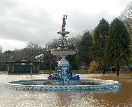 Taunton Vivary Park Flooded
