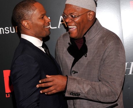 Jamie Foxx and Samuel L. Jackson at Django Unchained Screening ...