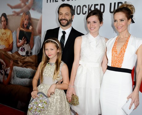 Judd Apatow and his family at the This is 40 Hollywood premiere ...