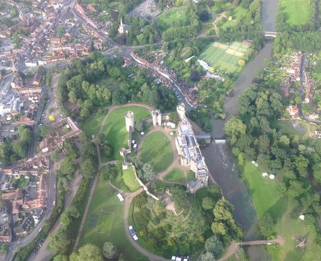 Warwick Castle from the Helicopter