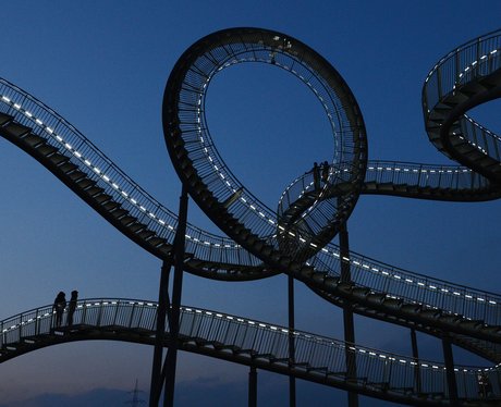 Tiger and Turtle roller coaster sculpture