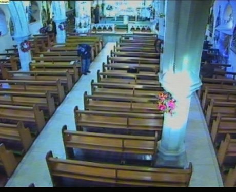 CCTV Of Christmas Day Church Theft 