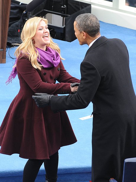 Kelly Clarkson At President Obama Inauguration Cer