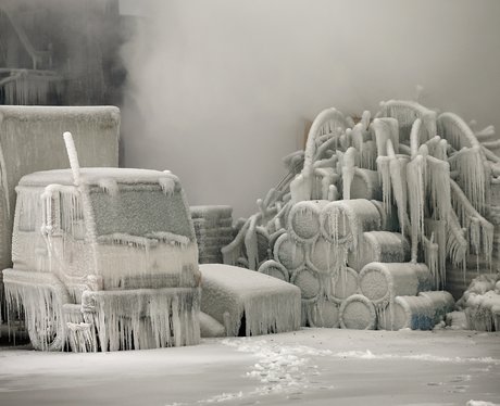 Frozen truck in Chicago