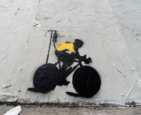 Lance Armstrong graffiti bike