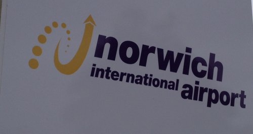 Norwich Airport sign