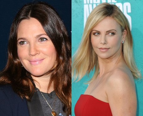 Drew Barrymore and Charleze Theron