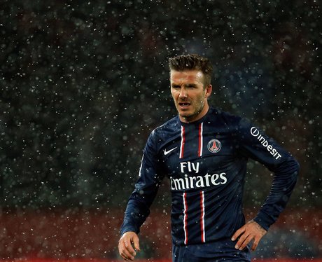 David Beckham's Paris Saint-Germain debut - Celebrity Photos Of The Day ...