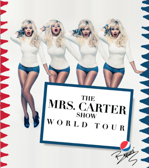Beyonce Mrs. Carter Tour Poster