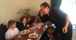 School Dinners At Local Pub