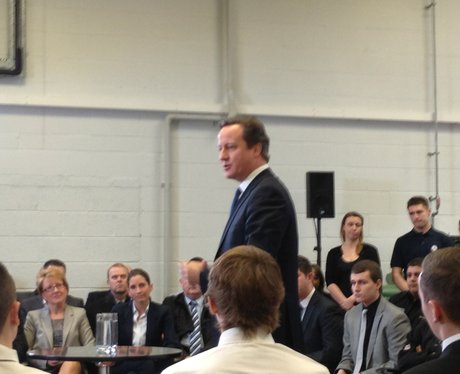 David Cameron In Milton Keynes
