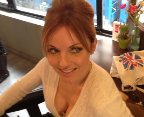 geri halliwell without makeup