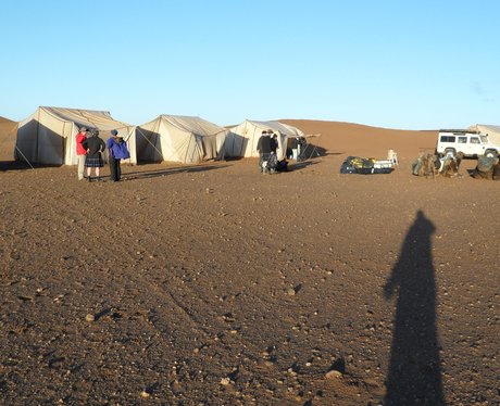 Tents in the desert