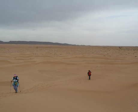 Walking in the desert