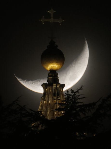 Half moon at the Vatican