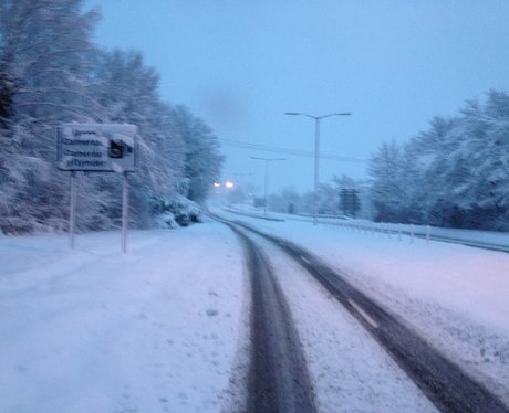 Wrexham snow