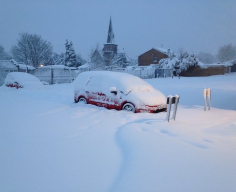 Wrexham snow