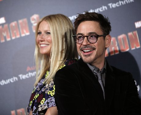 Gwyneth Paltrow Robert Downey Jr Iron Man 3 premie
