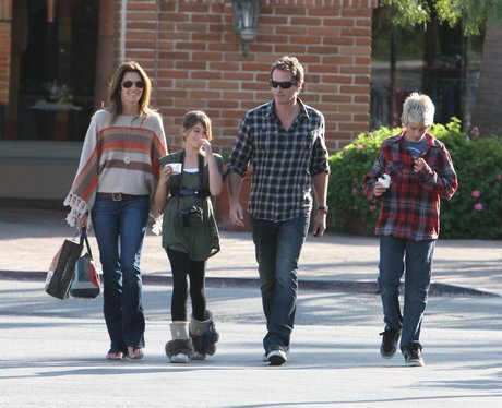 Cindy Crawford and her family - Celebrity Family Days Out - Heart