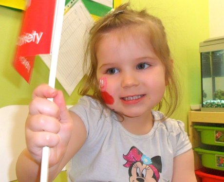 Peppa Pig visits Caring Kindergarten in Duston