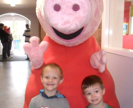 Peppa Pig visits Caring Kindergarten in Duston