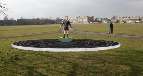 Cambridge Football Sculpture