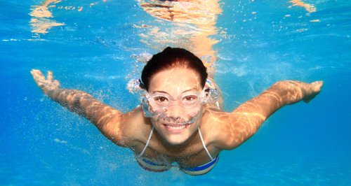 Woman Swimming