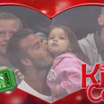 David Beckham and Harper on KissCam