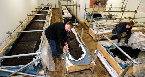 Bronze Age long boats conservation project