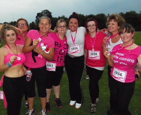 Basingstoke Race for Life - Medal Time 19/06/2013