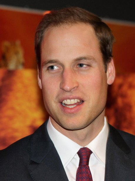 Prince William wears a red tie