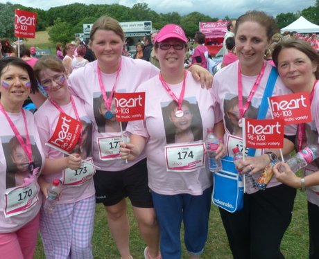 Race For Life Basildon - The Finish Line - Heart Essex