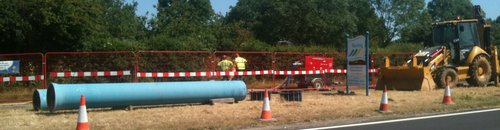 water crews in Ferring