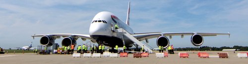 The Airbus A380 on the ground