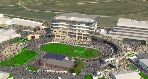 Cheltenham Racecourse artist impression