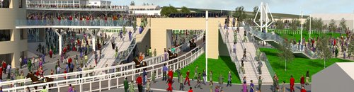 Cheltenham Racecourse artist impression