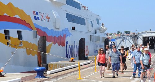 Condor Ferry passengers arrive in Guernsey