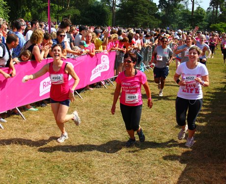 Oxford Race for Life Finish Line