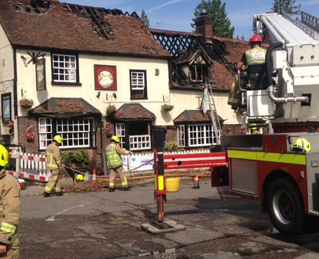 500 year old pub damaged in blaze