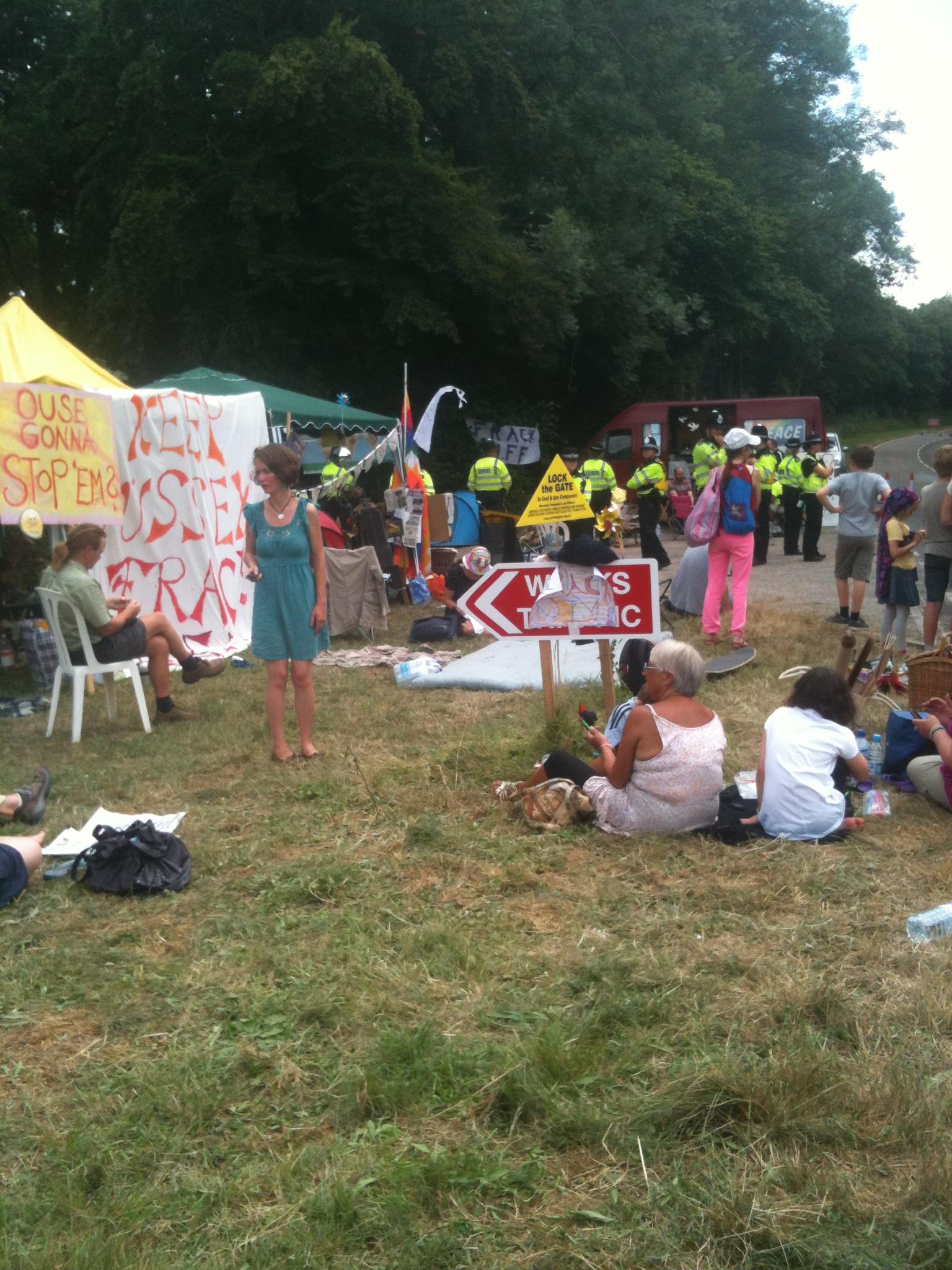 Protestors on Friday July 26th