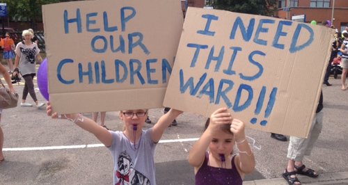 Bedford Hospital Protest