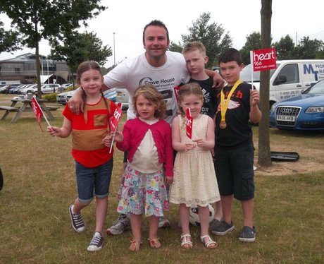 The heart angels were at The Rennie Grove Hospice