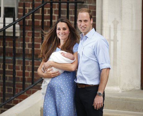 Prince William and Kate with royal baby boy