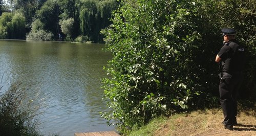 Lake at UEA after body found