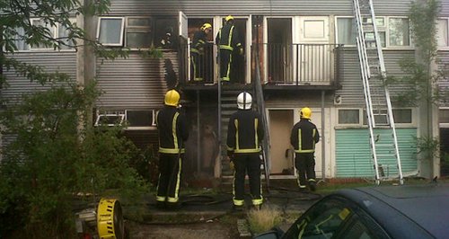 Fire at The Hide, Netherfield