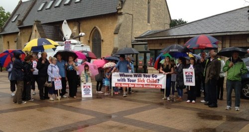 Support Stafford outside the Hospital