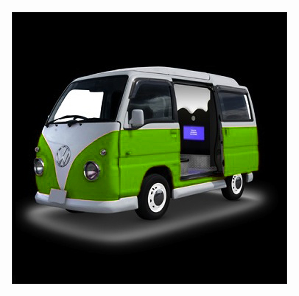 Green Camper Van