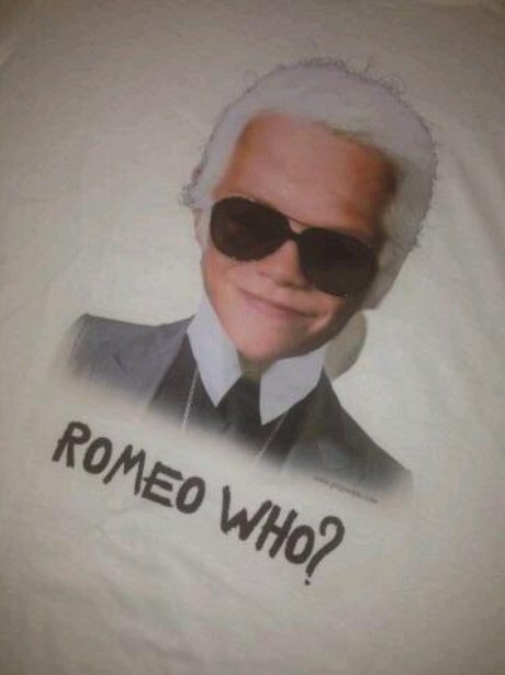 Romeo Beckham as Karl Lagerfeld Victoria Beckham T