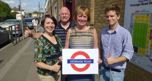 Vicarage Road Sign - Dorothy Thornhill