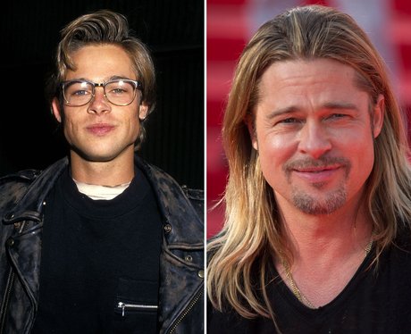Brad Pitt then and now